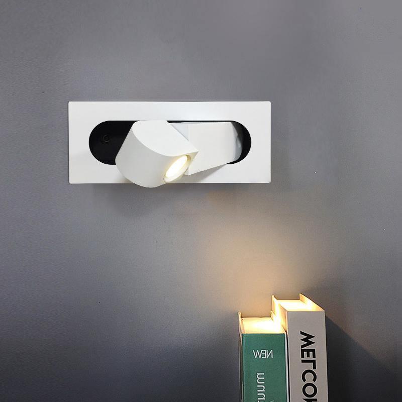 Moderne LED Nachttisch-Leselampe mit verstellbarem Kopf