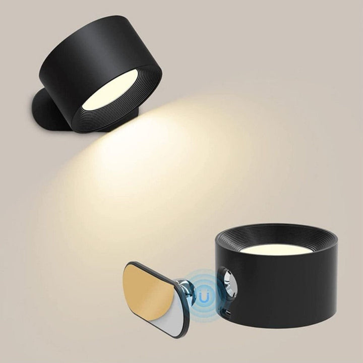 Schnurlose LED-Wandleuchte mit 360° Drehung für moderne Räume
