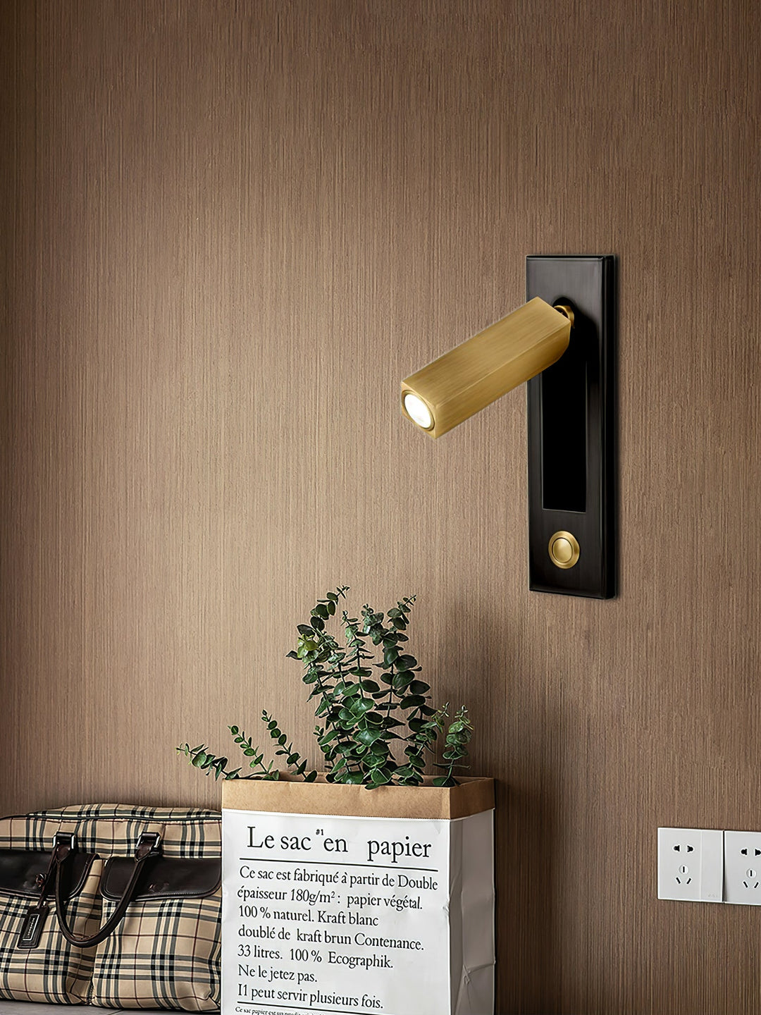 Eingebaute Nachttisch-Wandleuchte für modernes Design