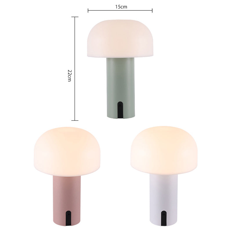 Elegante kabellose Pilz-Tischlampe mit Dimmfunktion