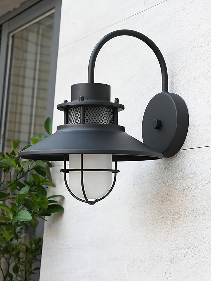 Felix Industrielle Außen-Wandleuchte IP65 Schwarz