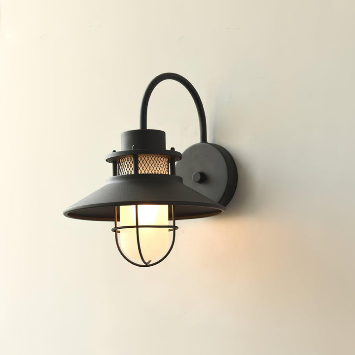 Felix Industrielle Außen-Wandleuchte IP65 Schwarz