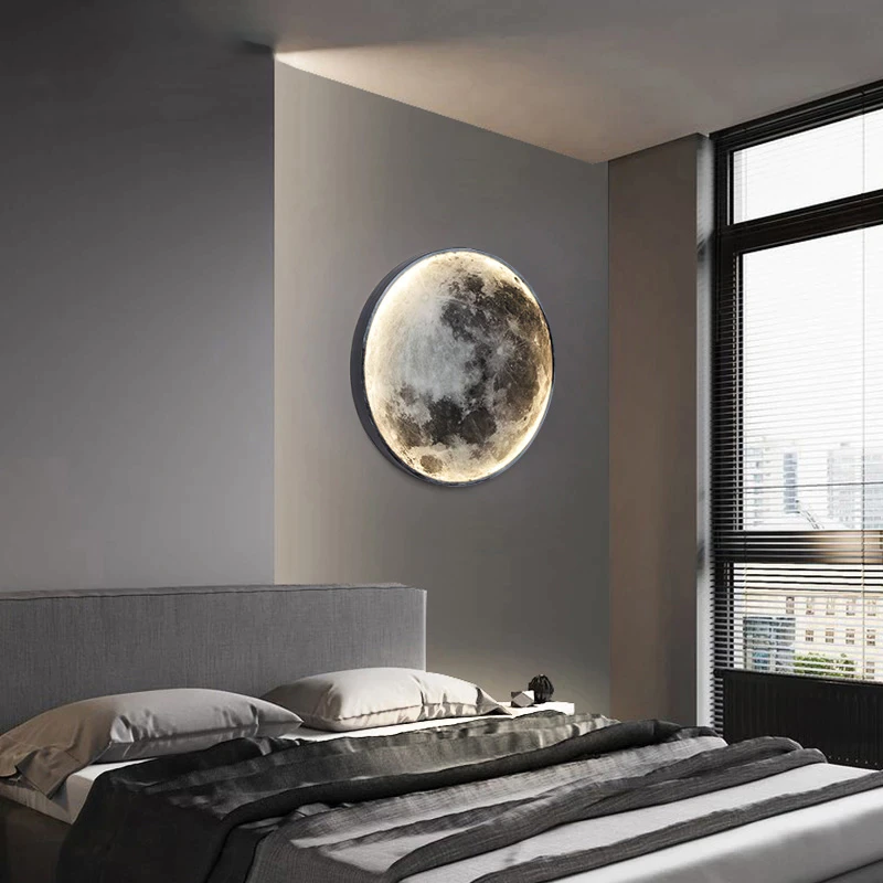 LED Mond Wandlampe für Schlafzimmer und Wohnzimmer