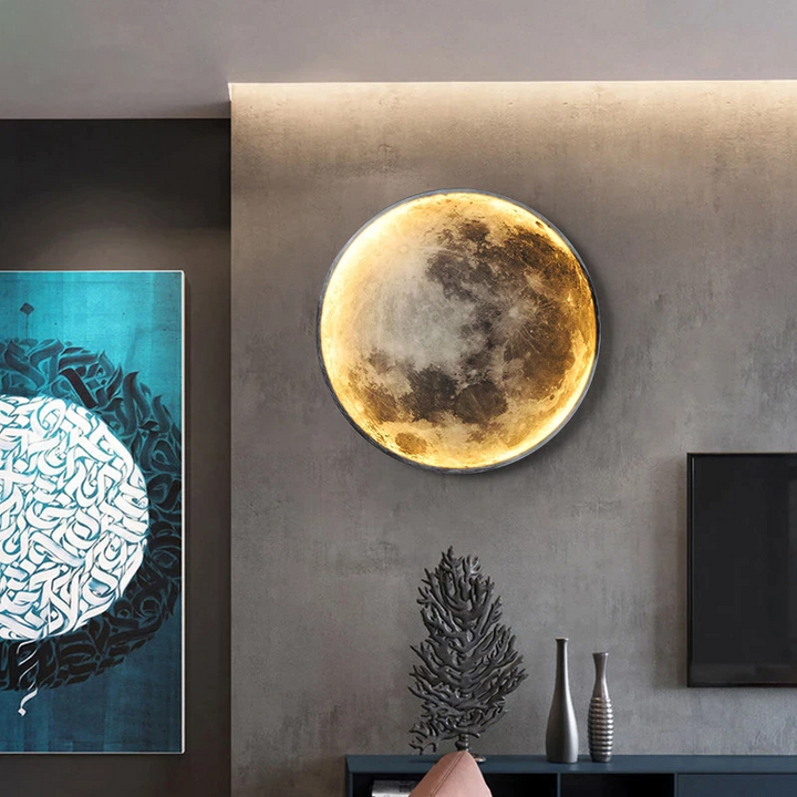 LED Mond Wandlampe für Schlafzimmer und Wohnzimmer
