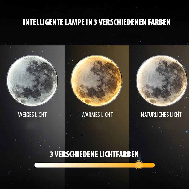 LED Mond Wandlampe für Schlafzimmer und Wohnzimmer