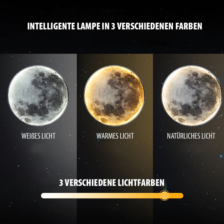 LED Mond Wandlampe für Schlafzimmer und Wohnzimmer