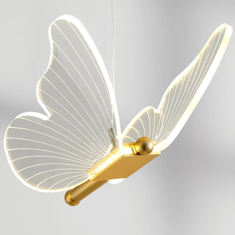 Elegante Schmetterlings-Hängeleuchte für das Wohnzimmer