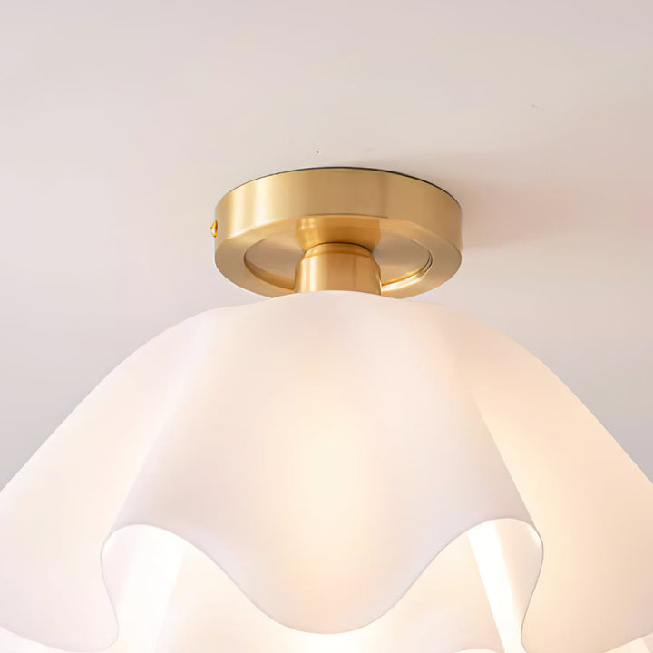 Elegante Deckenleuchte für modernes Zuhause, Kupfer, LED
