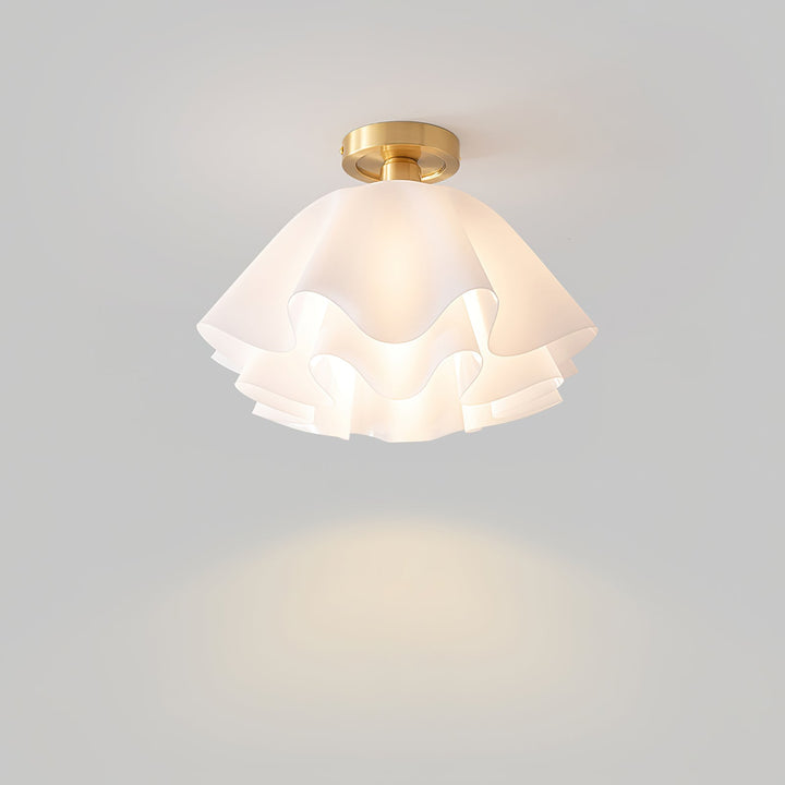 Elegante Deckenleuchte für modernes Zuhause, Kupfer, LED