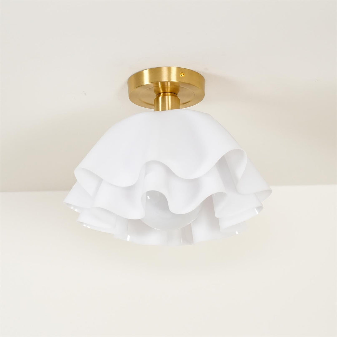 Elegante Deckenleuchte für modernes Zuhause, Kupfer, LED