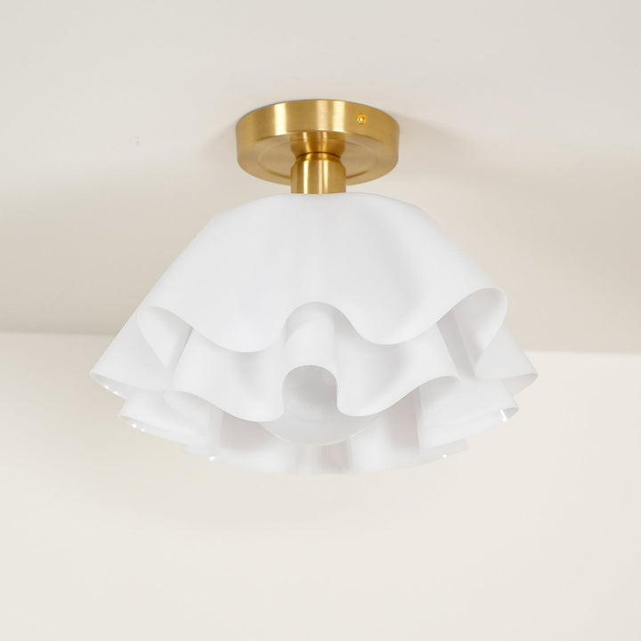Elegante Deckenleuchte für modernes Zuhause, Kupfer, LED