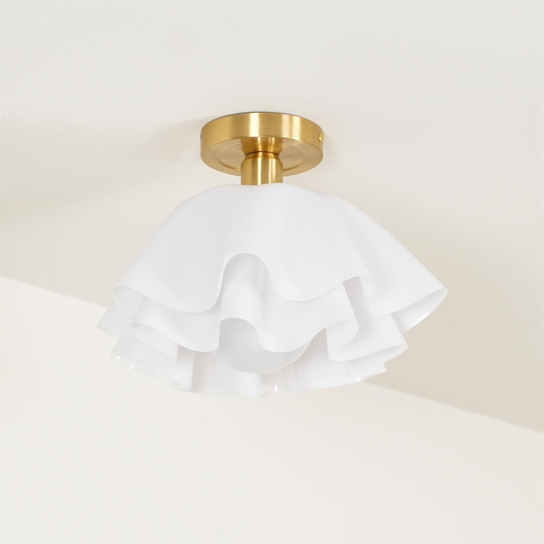 Elegante Deckenleuchte für modernes Zuhause, Kupfer, LED