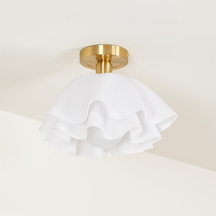 Elegante Deckenleuchte für modernes Zuhause, Kupfer, LED