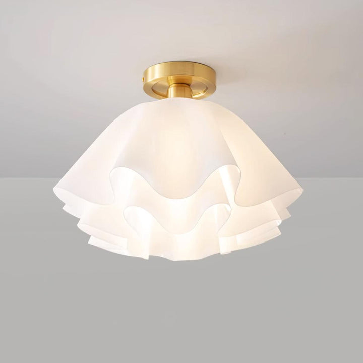 Elegante Deckenleuchte für modernes Zuhause, Kupfer, LED
