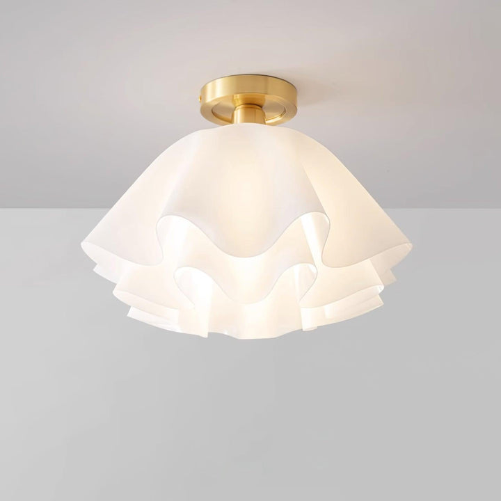 Elegante Deckenleuchte für modernes Zuhause, Kupfer, LED