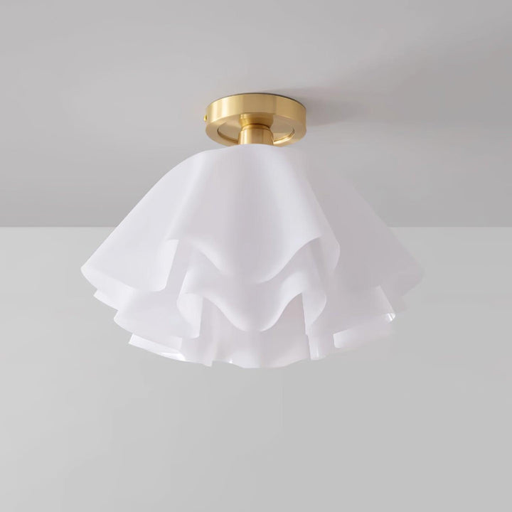 Elegante Deckenleuchte für modernes Zuhause, Kupfer, LED