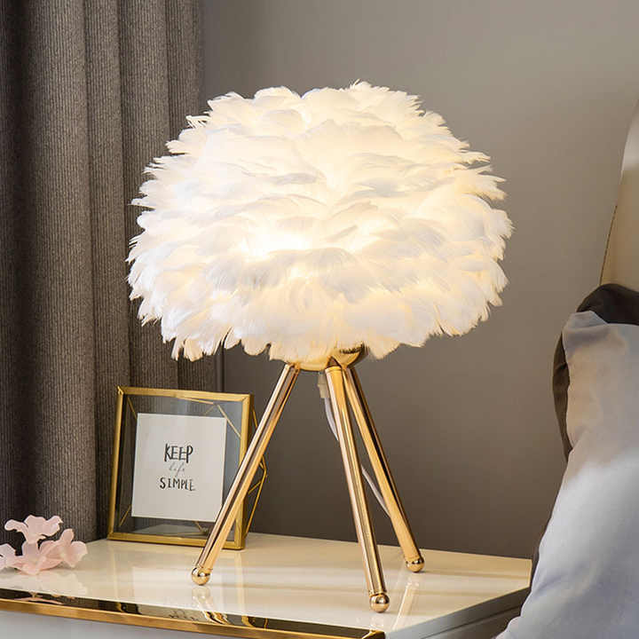 Luxusfeder Tischleuchte für Wohnzimmer