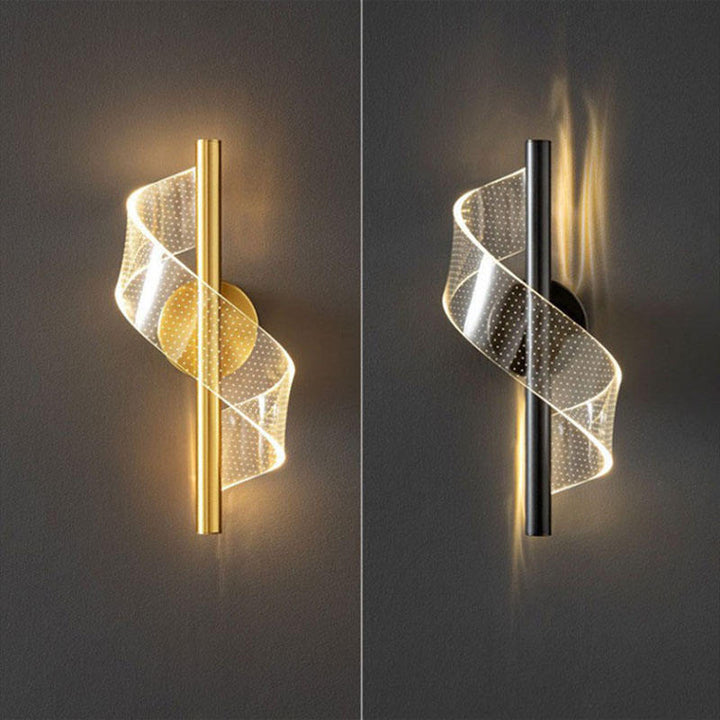 Luxuriöse Wandleuchte aus Glas mit LED-Technologie
