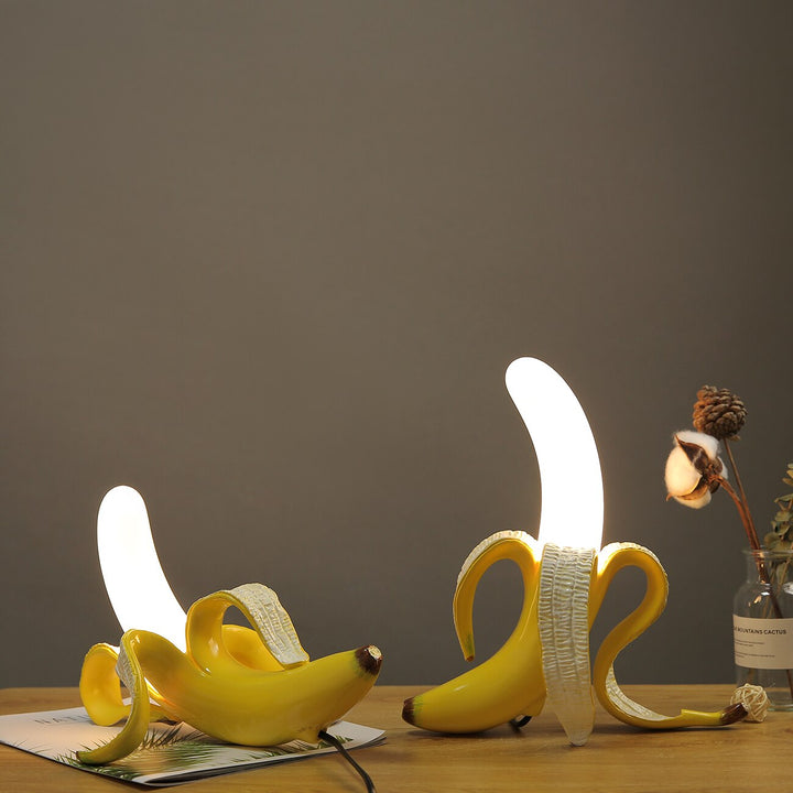 Elegante Art-Déco-Bananen-Tischlampen für stilvolles Interieur