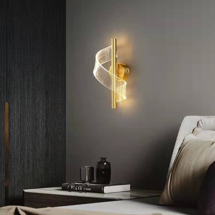 Luxuriöse Wandleuchte aus Glas mit LED-Technologie
