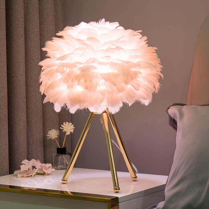 Luxusfeder Tischleuchte für Wohnzimmer