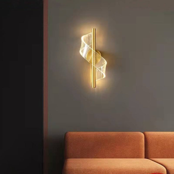 Luxuriöse Wandleuchte aus Glas mit LED-Technologie