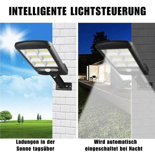 Außen-Wandleuchte mit Solarbetrieb und Bewegungssensor