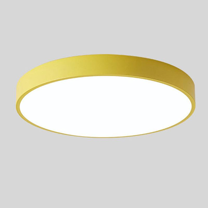 Nordische Holz-Macaroon LED-Deckenleuchte für Wohnräume