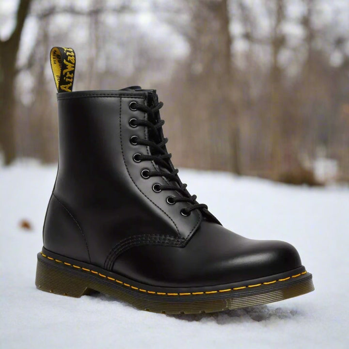 Damen Leder-Schnürstiefel in Klassischem Design