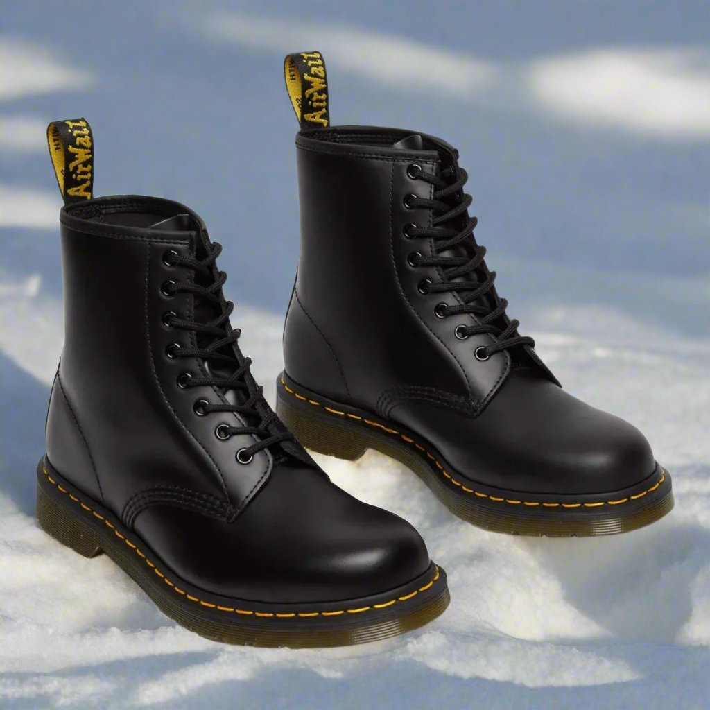 Damen Leder-Schnürstiefel in Klassischem Design