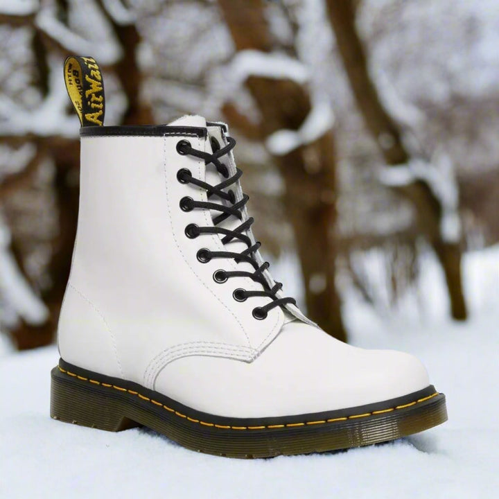 Damen Leder-Schnürstiefel in Klassischem Design