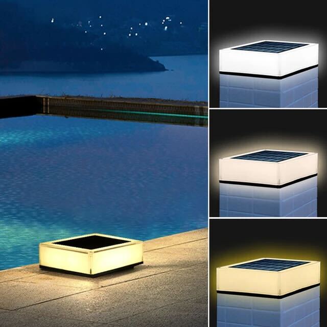 Moderne Flat Out Solarlampe für Außenbereich