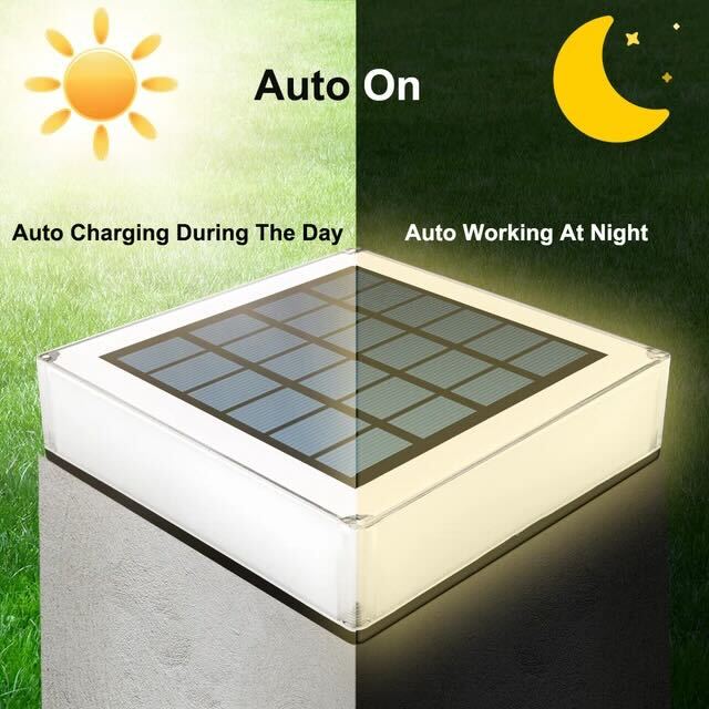 Moderne Flat Out Solarlampe für Außenbereich