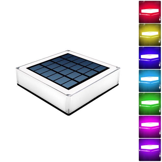 Moderne Flat Out Solarlampe für Außenbereich