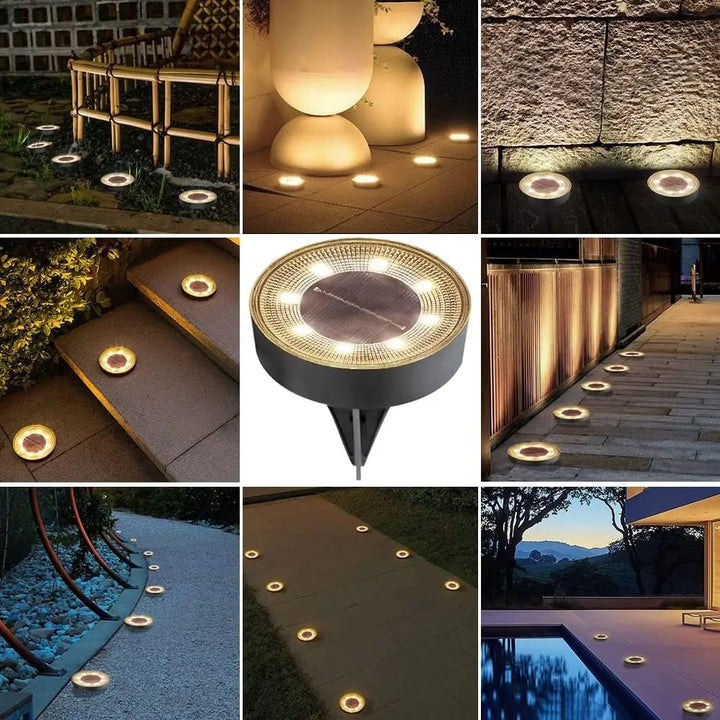 Solarbetriebene wasserdichte LED-Gartenleuchten