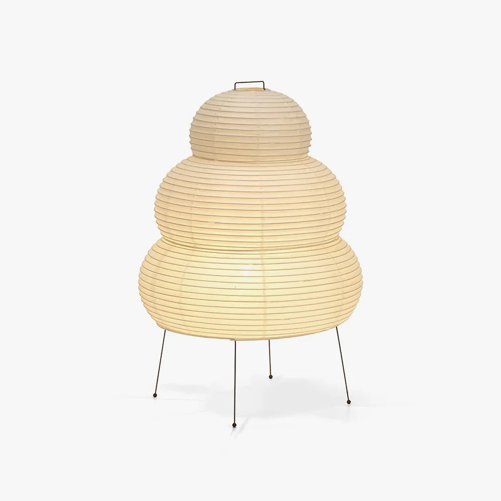 Japanische Tischlampe aus Washi-Papier
