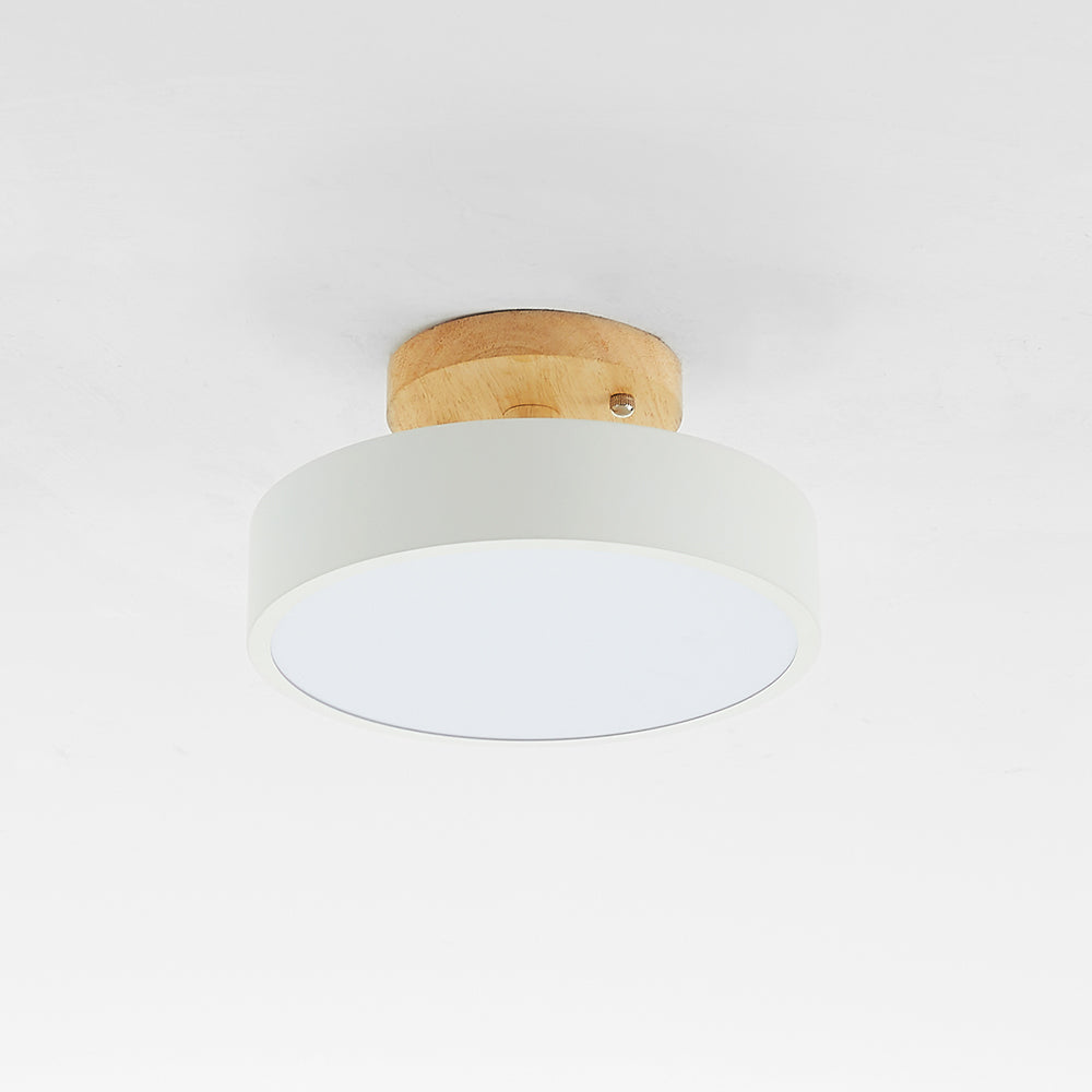 Moderne Holz-LED-Deckenleuchte