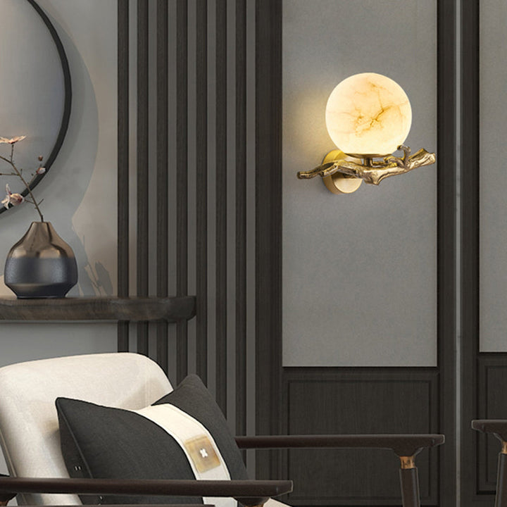 Moderne Marmor-Kupfer-Wandlampe für jedes Zimmer