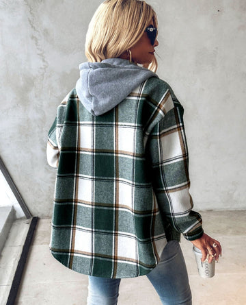 Damen Karo-Cardigan mit elegantem Muster