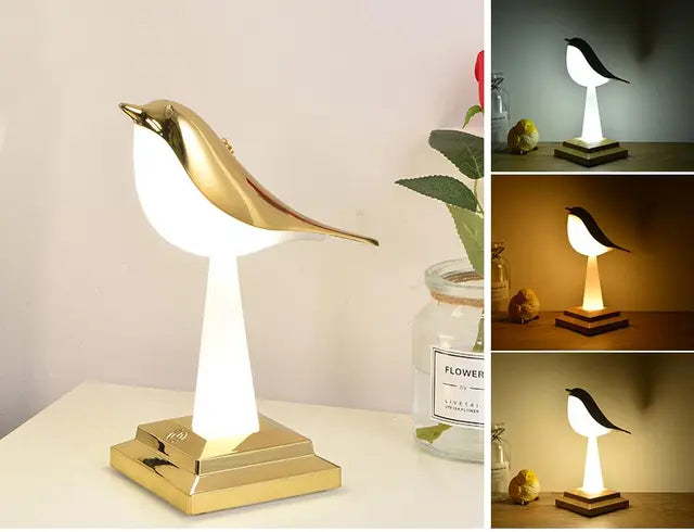 Charmante Vogel-inspirierte Tischleuchte Missbird-V2