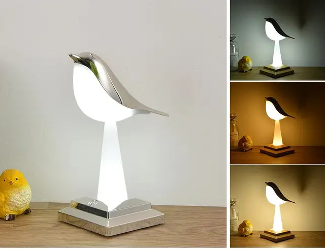 Charmante Vogel-inspirierte Tischleuchte Missbird-V2