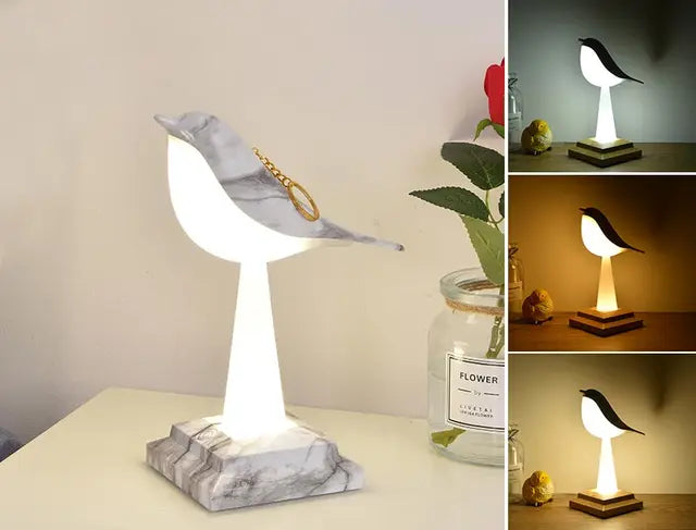 Charmante Vogel-inspirierte Tischleuchte Missbird-V2