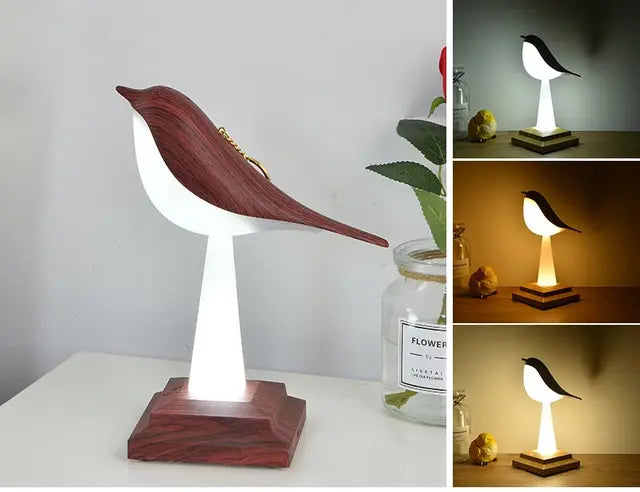 Charmante Vogel-inspirierte Tischleuchte Missbird-V2