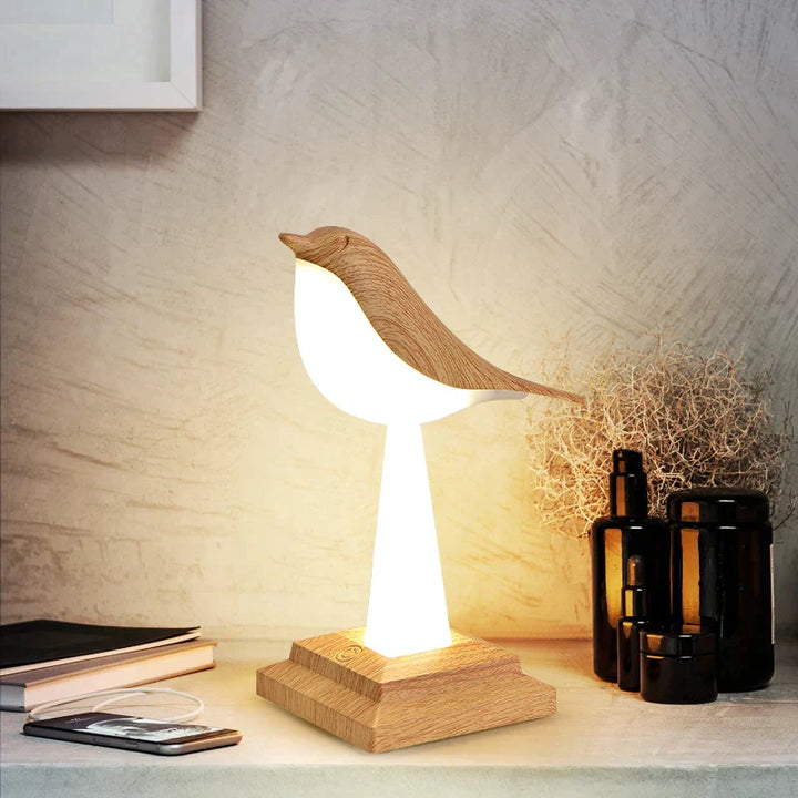 Charmante Vogel-inspirierte Tischleuchte Missbird-V2