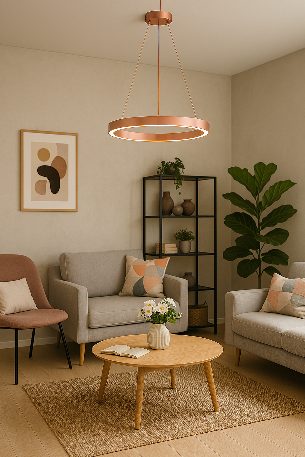 Moderne LED Hängeleuchte für Esszimmer & Büro - Dimmbar