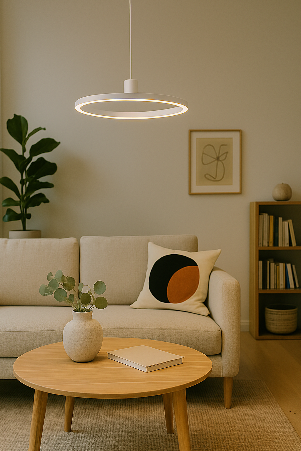 Moderne LED Hängeleuchte für Esszimmer & Büro - Dimmbar