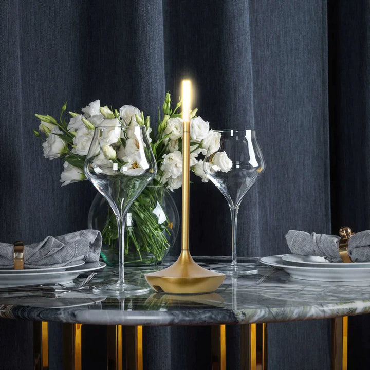 Elegante Tischlampe mit Dimmer und USB-Aufladung für jedes Zuhause