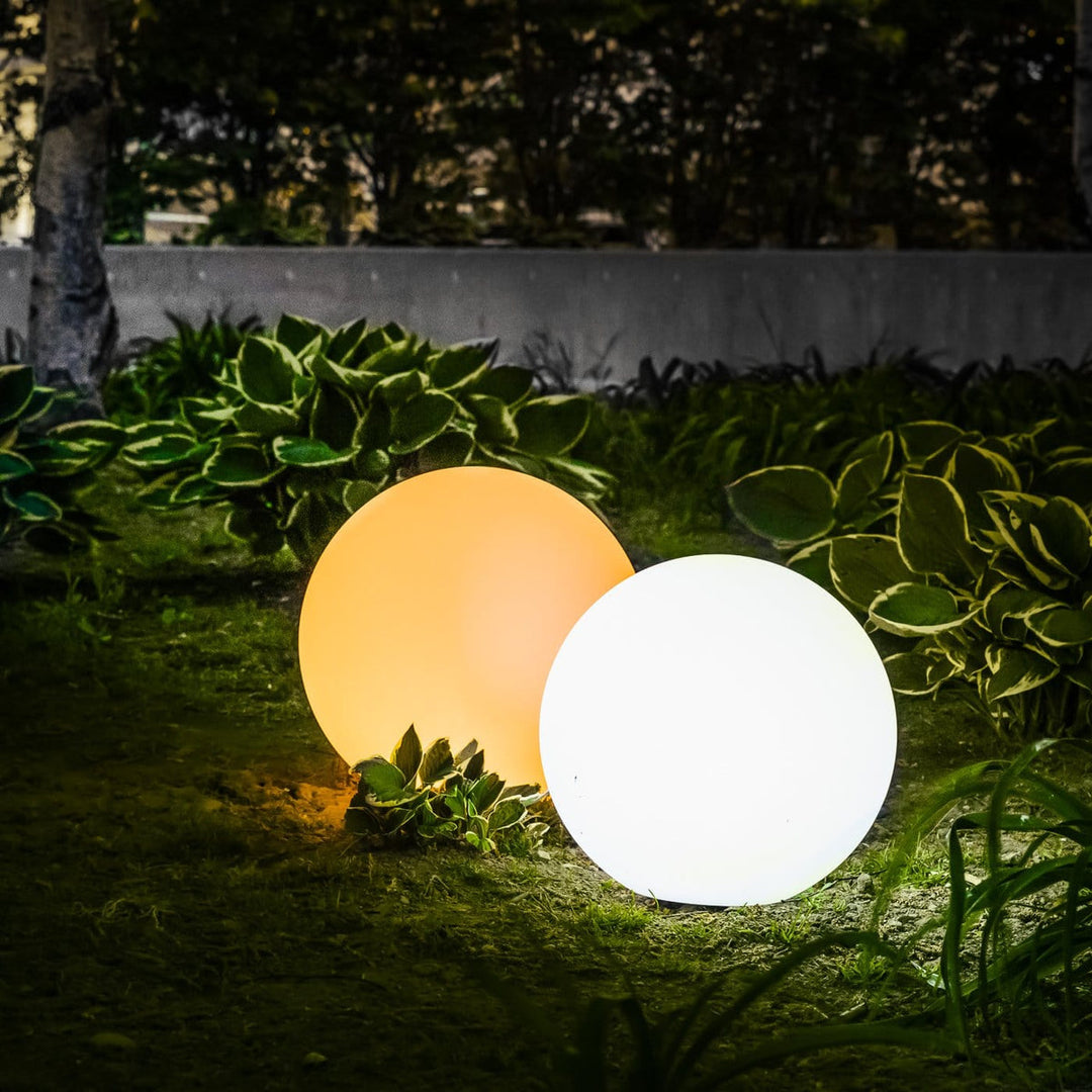 Kugelförmige Outdoor-Lampe mit Fernbedienung, RGB-Farben