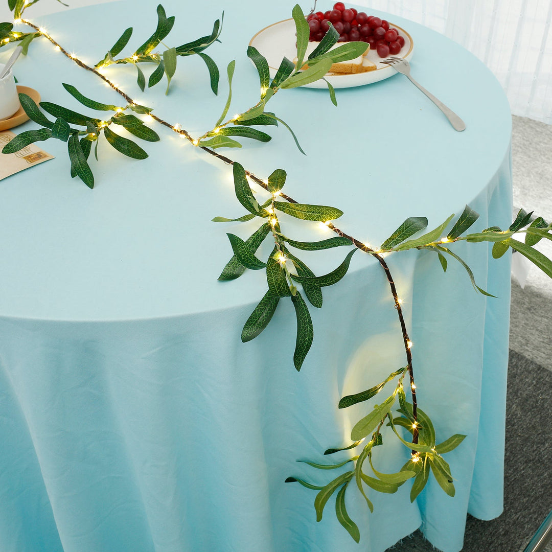 LED Olivenguirlande mit 96 Lichtern für Innen/Außen