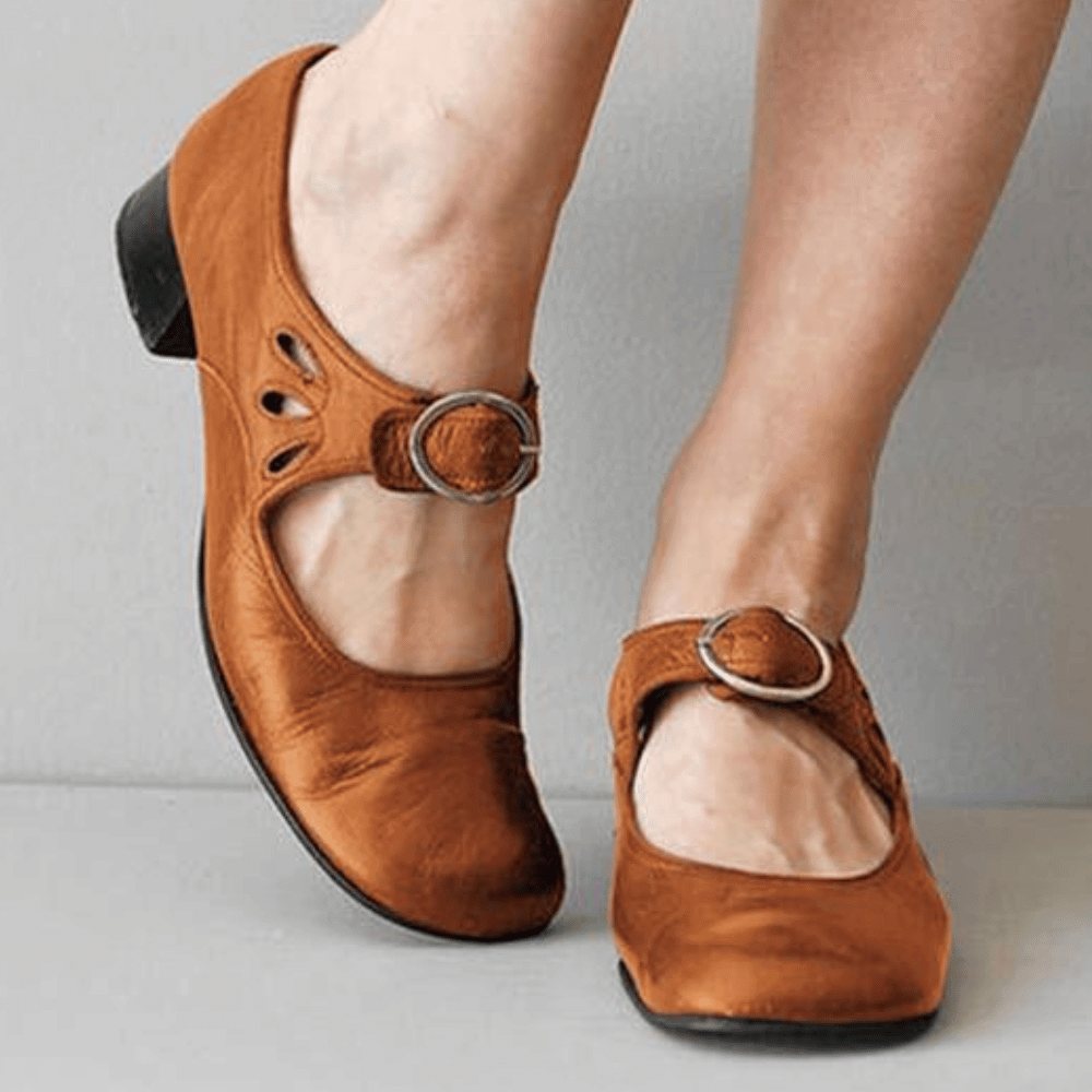 Elegante Ledersandale für Damen mit Komfortsohle